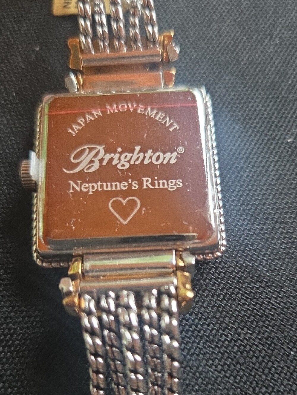 Brighton Two-Tone Silver and Gold Square Dial Bracelet Watch - Picture 4 of 4
